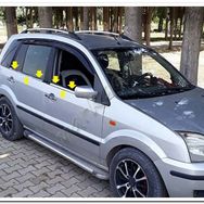 Markadan Ford Fusion 2002-2012 4 Parça Paslanmaz Çelik Cam Çıtası