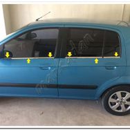Markadan Hyundai Getz 2002-2011 6 Parça Paslanmaz Çelik Cam Çıtası