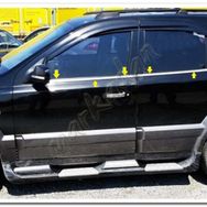 Markadan Kia Sorento 2002-2009 4 Parça Paslanmaz Çelik Cam Çıtası