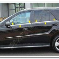 Markadan Mercedes Ml Klasse 2006-2011 4 Parça Paslanmaz Çelik Cam Çıtası