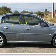 Markadan Opel Vectra C 2002-2009 4 Parça Paslanmaz Çelik Cam Çıtası