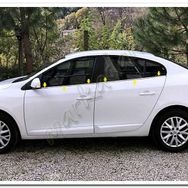 Markadan Renault Fluence 2010-2016 4 Parça Paslanmaz Çelik Cam Çıtası
