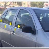 Markadan Skoda Fabia Hb 2000-2007 4 Parça Paslanmaz Çelik Cam Çıtası