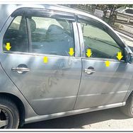 Markadan Skoda Fabia Sedan 2000-2007 4 Parça Paslanmaz Çelik Cam Çıtası