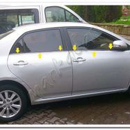 Markadan Toyota Corolla 2007-2012 4 Parça Paslanmaz Çelik Cam Çıtası