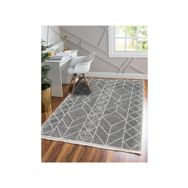MarkaEv 008 Koyu Gri Çizgili İskandinav Kilim