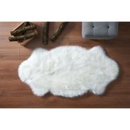 Markaev A Post Ithal Beyaz Peluş 75x150 cm Salon Halı