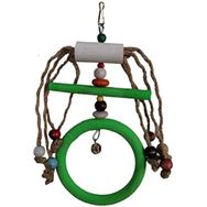 Markapet 10x20 cm Halkalı İpli Boncuklu Kedi Oyuncağı