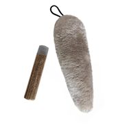 Markapet 18-20 cm Kedi Otlu Krem Peluş Kuyruk Kedi Oyuncağı
