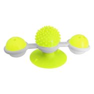 Markapet 8 cm-18 cm Sarı Vantuzlu Fırıldak Toplu Dönen Kedi Oyuncağı