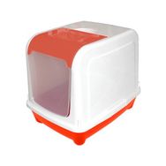 Markapet 942-007TRNC 50-38-42 cm Turuncu Kapalı Çift Açılır Kedi Tuvaleti