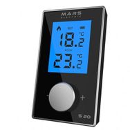 Mars S20 Siyah Kablosuz Oda Termostatı + Purjör