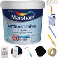 Marshall Antibakteriyel Hijyen Silinebilir Akarsu 2.5 lt İç Cephe Boyası