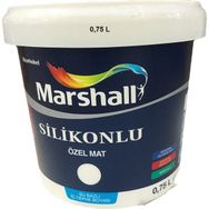 Marshall Beyaz 0.75 lt Silikonlu Özel Mat İç Cephe Duvar Boyası