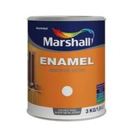 Marshall Enamel Beyaz 3 kg Sentetik Metal ve Ahşap Astarı