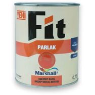 Marshall Parlak 0.75 lt Bayrak Kırmızı Fit Ahşap Metal Sentetik Yağlı Boya