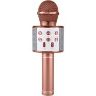 Marsilyan 4887 Karaoke Mikrofonlu Şarjlı Rose Gold Bluetooth Hoparlör