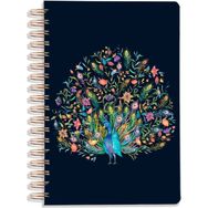 Maruf Book A5 Tavus Kuşu Süresiz Akademik Planlayıcı İngilizce Stickerlı Lastikli Ajanda