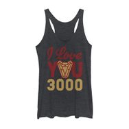 Marvel 3000 Arc Reactor Racerback Black Heather Kadın Atlet