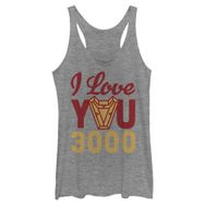 Marvel 3000 Arc Reactor Racerback Gray Heather Kadın Atlet