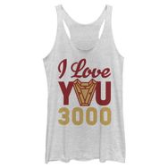 Marvel 3000 Arc Reactor Racerback White Heather Kadın Atlet