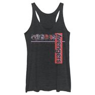 Marvel Avenger Faces Racerback Black Heather Kadın Atlet
