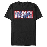 Marvel Avengers Classic Cap Marvel Erkek Bisiklet Yaka T-Shirt Siyah S