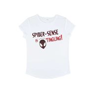 Marvel Avengers Classic Spidey Sense Yuvarlak Kollu Beyaz Kadın T-shirt