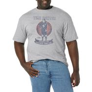 Marvel Big and Tall Loki Hunter Collegiate Üst Kısa Kollu Atletik Heather Erkek T-shirt
