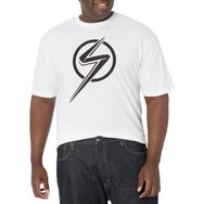 Marvel Big and Tall Tek Renk Üst Kısa Kollu White Erkek T-shirt