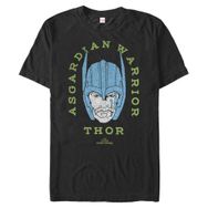 Marvel Big & Tall Asgardian Warrior Üst Kısa Kollu Siyah Erkek T-shirt