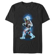 Marvel Big & Tall Avenger Hulk Üst Kısa Kollu Siyah Erkek T-shirt