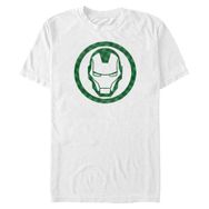 Marvel Big & Tall Avengers Klasik Lucky Iron Üst Kısa Kollu Beyaz Erkek T-shirt