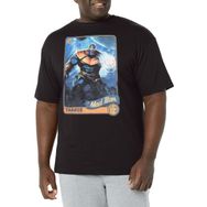 Marvel Big & Tall Avengers Klasik Titan Kart Üst Kısa Kollu Siyah Erkek T-shirt
