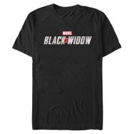 Marvel Big & Tall Black Widow Logolu Üst Kısa Kollu Siyah Erkek T-shirt