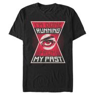 Marvel Big & Tall Black Widow Moving Forward Üst Kısa Kollu Siyah Erkek T-shirt