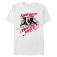 Marvel Big & Tall Black Widow Secrets Üst Kısa Kollu Beyaz Erkek T-shirt