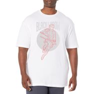 Marvel Big & Tall Black Widow Simplicity Üst Kısa Kollu Beyaz Erkek T-shirt