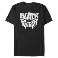 Marvel Big & Tall Blackpanther Letterface Black Erkek T-shirt