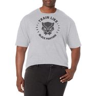 Marvel Big & Tall Classic Built Like Black Panther Üst Kısa Kollu Siyah Erkek T-shirt