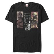 Marvel Big & Tall Classic Defenders Trio Üst Kısa Kollu Siyah Erkek T-shirt