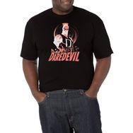 Marvel Big & Tall Classic Hells Kitchen Üst Kısa Kollu Siyah Erkek T-shirt
