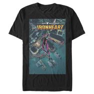 Marvel Big & Tall Classic Ironheart Siyah Erkek T-shirt