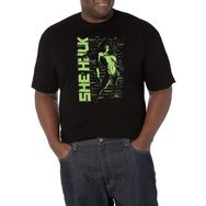 Marvel Big & Tall Classic Really Green Siyah Erkek T-shirt