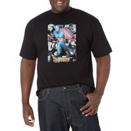 Marvel Big & Tall Classic Shattered Heroes Black Erkek T-shirt