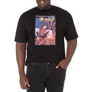 Marvel Big & Tall Classic Spider Force Dec18 Üst Kısa Kollu Siyah Erkek T-shirt