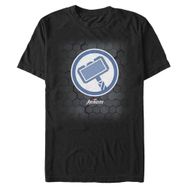 Marvel Big & Tall Classic Thor Hex Siyah Erkek T-shirt