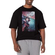Marvel Big & Tall Classic Unstoppable Wasp Jan19 Üst Kısa Kollu Siyah Erkek T-shirt