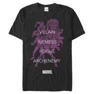 Marvel Big & Tall Classic Villains Tonalwords Black Erkek T-shirt