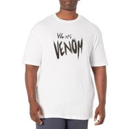 Marvel Big & Tall Classic We Are Venom Slime Üst Kısa Kollu Beyaz Erkek T-shirt